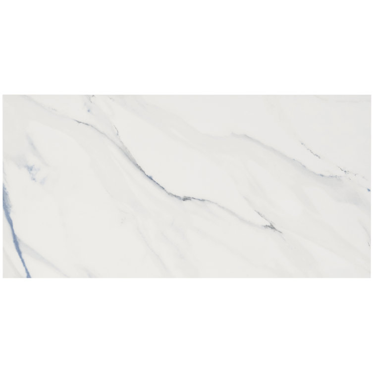 Calacatta Indigo 12" x 24" Polished Porcelain Floor and Wall Tile