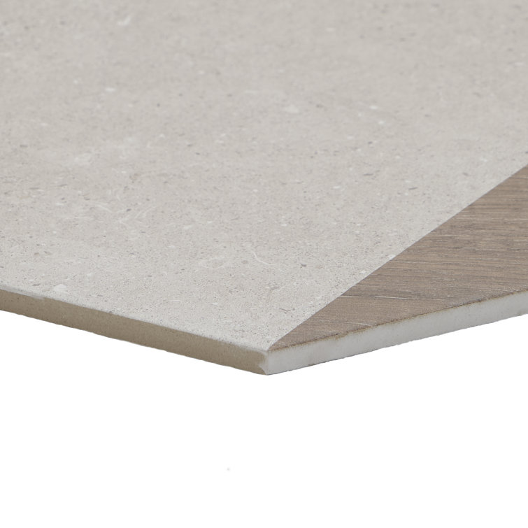 Taupe and Wood Look Hexagon Porcelain Wall & Floor Tile