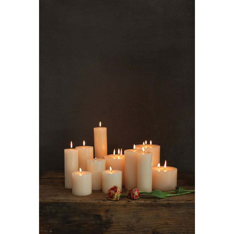 Cream Palm Wax Scented Pillar Candle 3x4