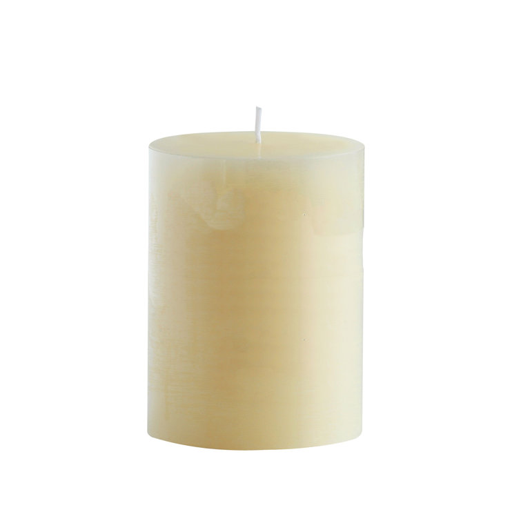 Cream Palm Wax Scented Pillar Candle 3x4