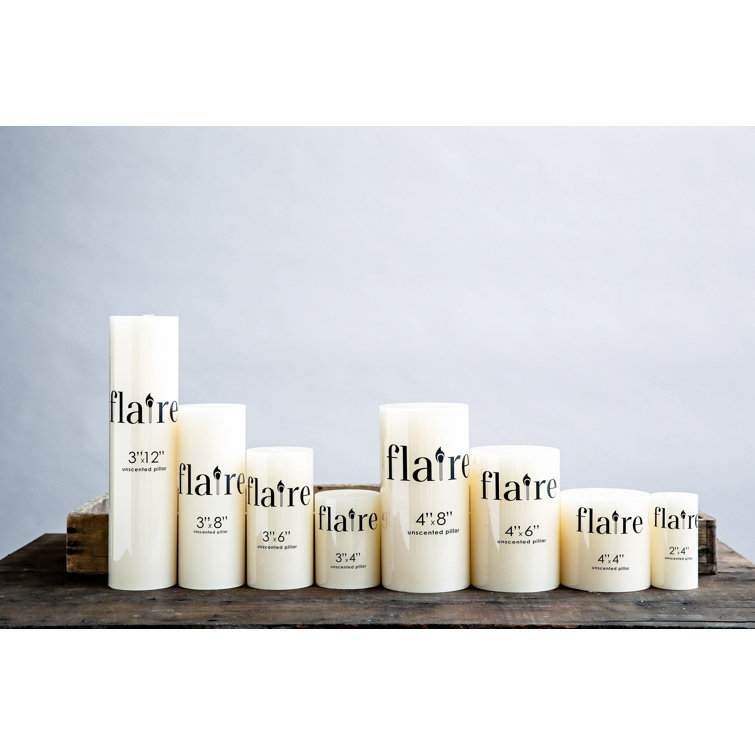 Cream Palm Wax Scented Pillar Candle 3x4