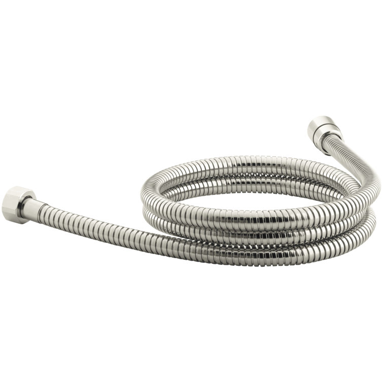 Vibrant Polished Nickel 60-Inch Metal Shower Hose