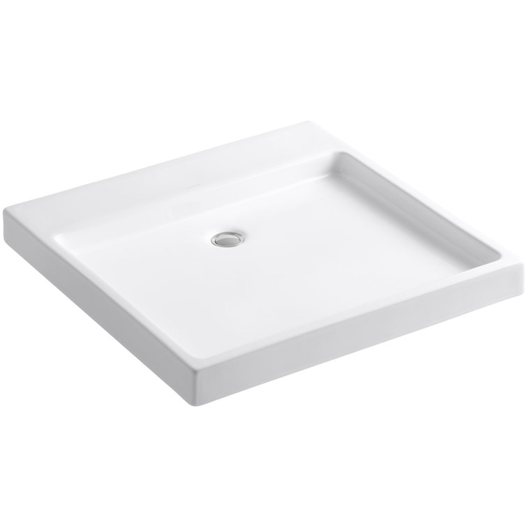 Purist White Ceramic Wall-Mount Bathroom Sink