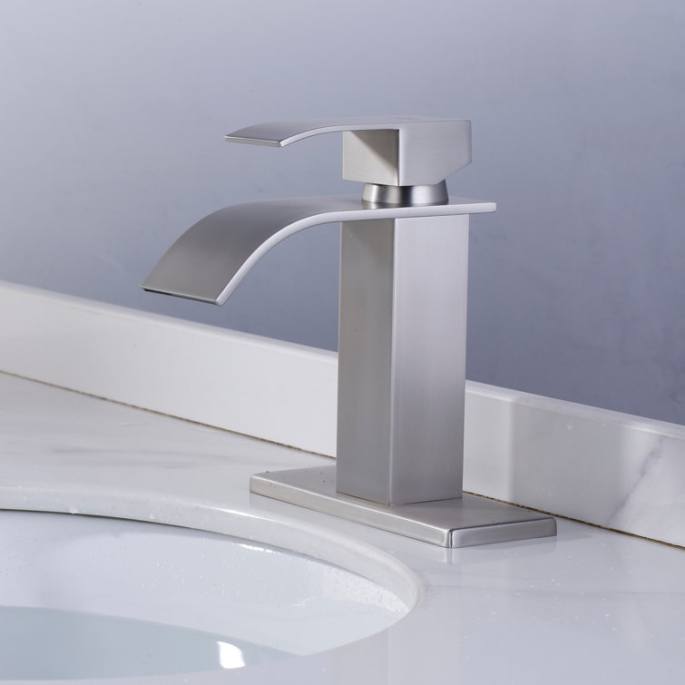 Brushed Nickel Stainless Steel Kitchen Faucet Deck Plate