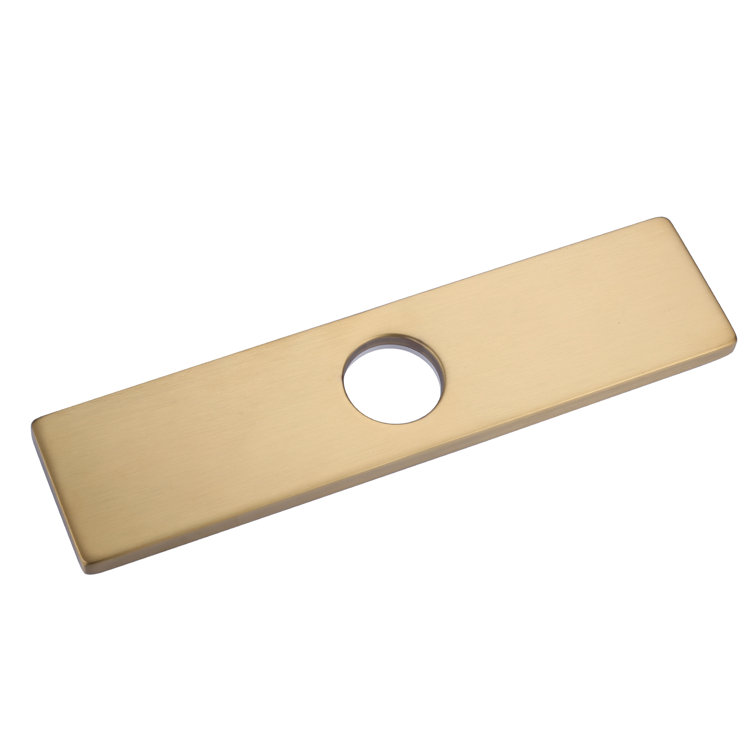 10 Inch Gold Stainless Steel Kitchen Faucet Deck Plate