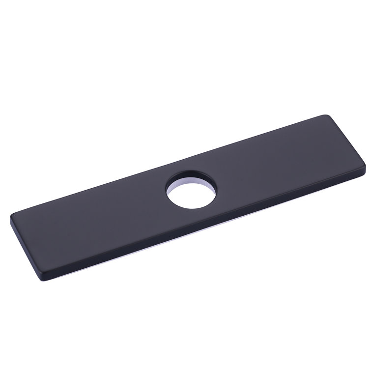 10" Black Stainless Steel Sink Faucet Hole Cover Deck Plate
