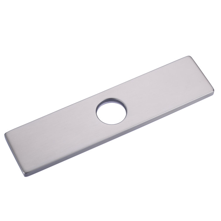 Brushed Nickel Stainless Steel Kitchen Faucet Deck Plate