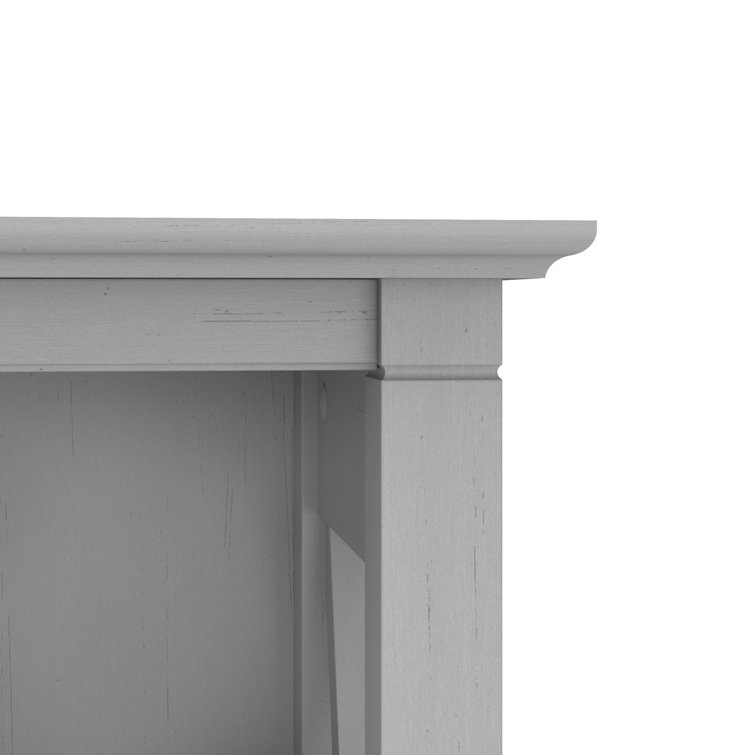 Cape Cod Gray Casual Farmhouse Engineered Wood 5-Shelf Bookcase