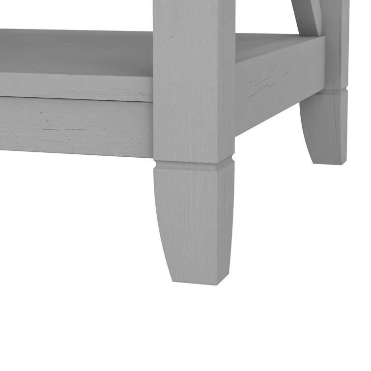 Cape Cod Gray Casual Farmhouse Engineered Wood 5-Shelf Bookcase