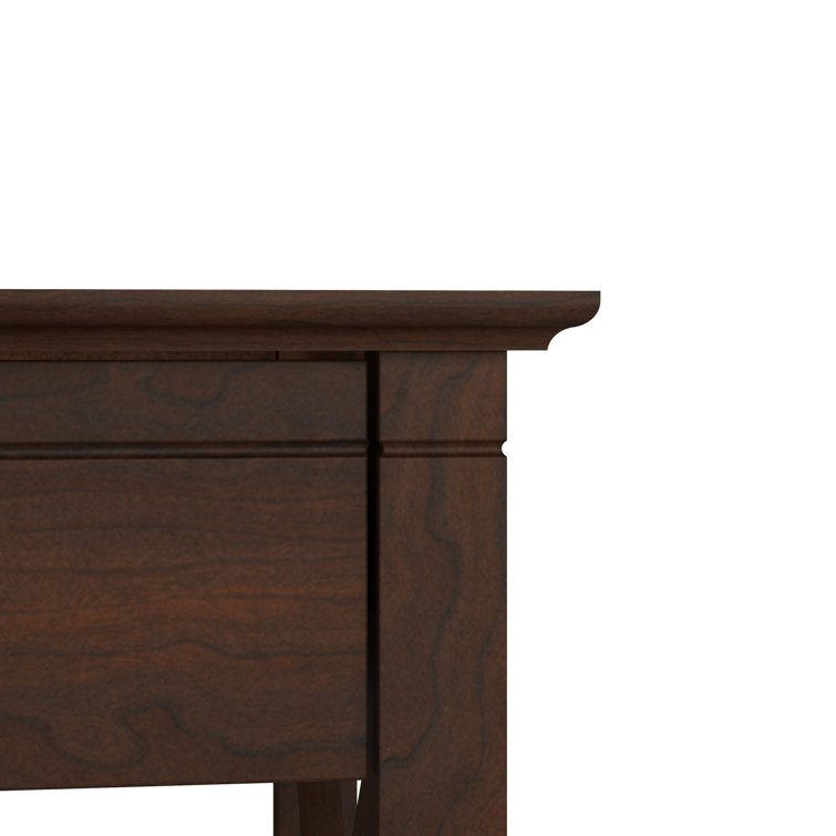 Bing Cherry Wood Composite 60" Corner Desk with Drawer