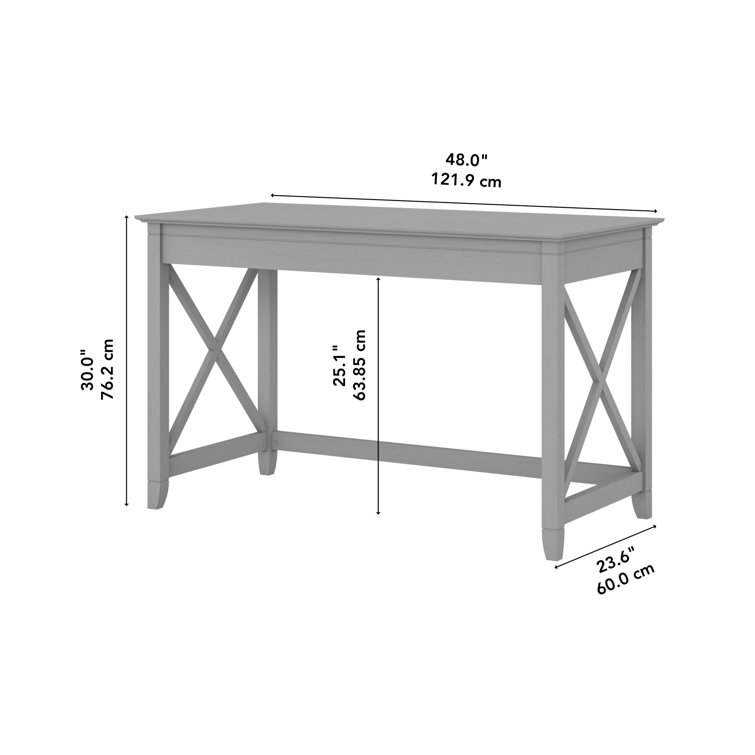 Key West 48'' Cape Cod Gray Engineered Wood Writing Desk