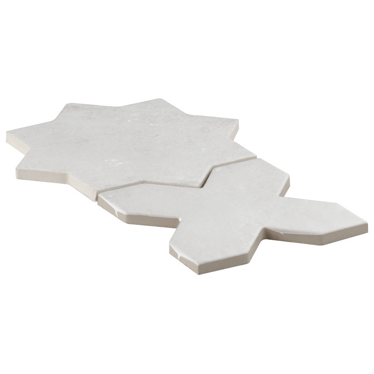 Noto Star-Crossed Gray Matte Porcelain Tile 6" x 6"