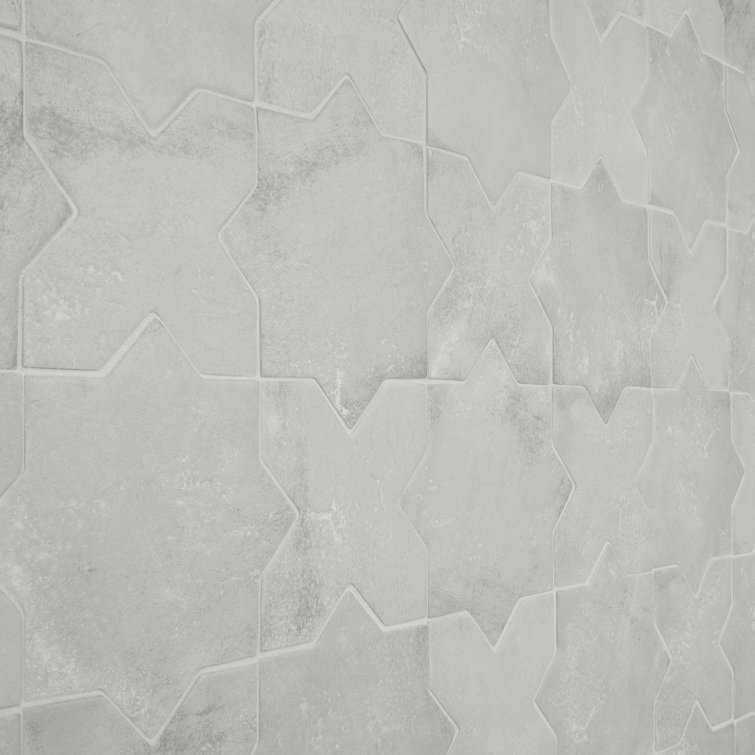 Noto Star-Crossed Gray Matte Porcelain Tile 6" x 6"