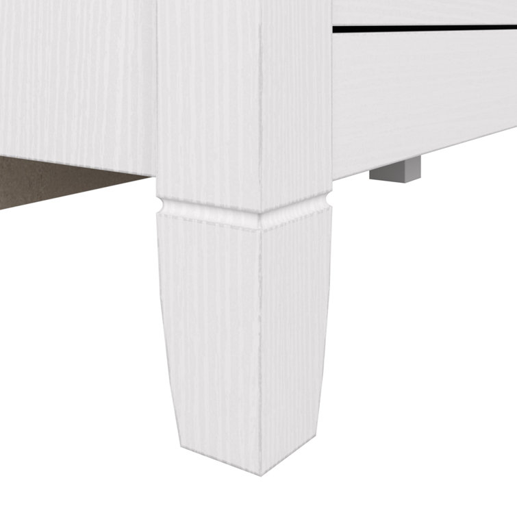 Key West 54'' Pure White Oak Computer Desk with Storage