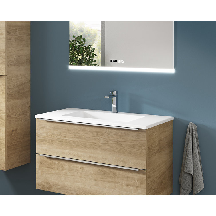 Mara 18.1'' Matte White Solid Surface Bathroom Sink