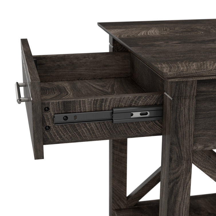Key West Casual Farmhouse Dark Gray Hickory Coffee Table with Storage