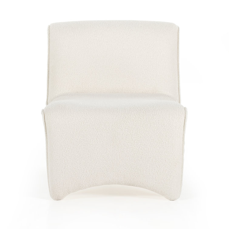 Cardiff Cream Contemporary 26.5'' Accent Chair with Performance Fabric