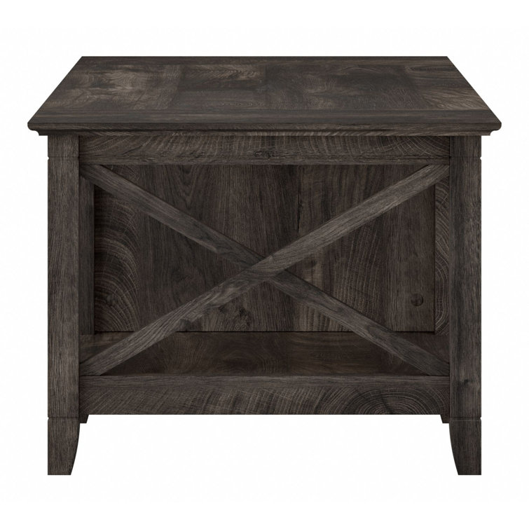 Key West Casual Farmhouse Dark Gray Hickory Coffee Table with Storage