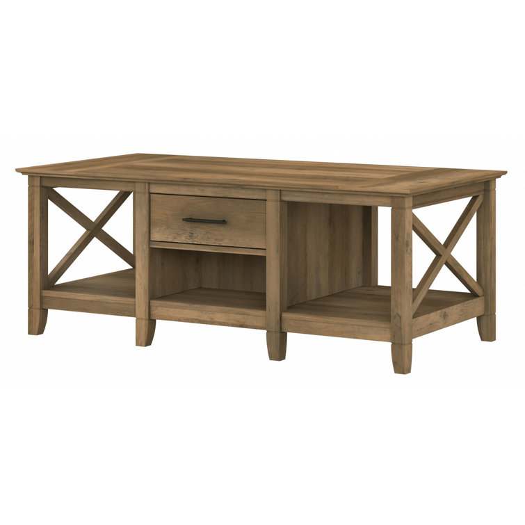 Key West Modern Farmhouse Coffee Table with Storage in Reclaimed Pine