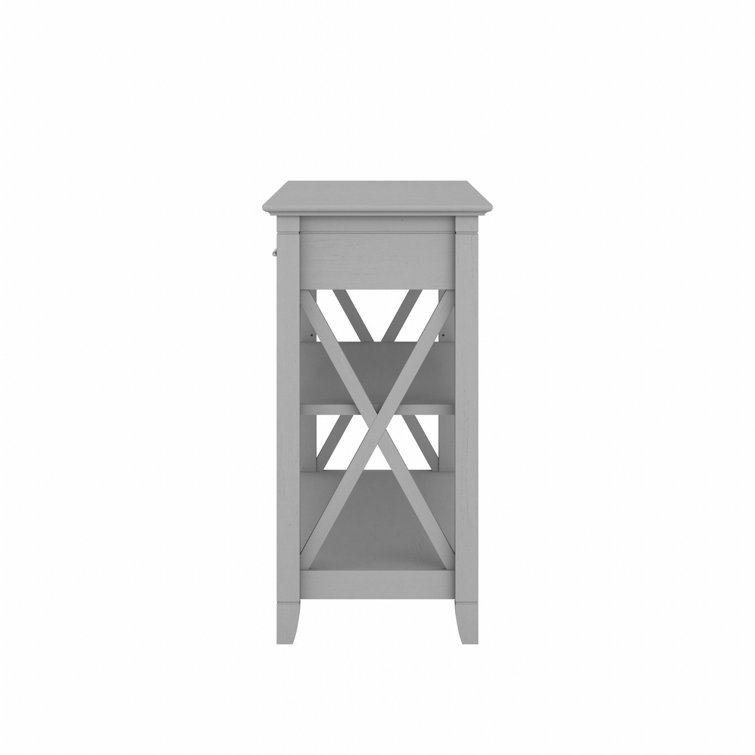 Cape Cod Gray 47" Modern Farmhouse Console Table with Storage