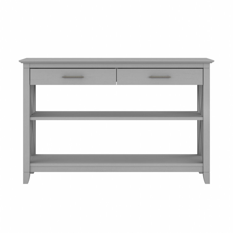 Cape Cod Gray 47" Modern Farmhouse Console Table with Storage