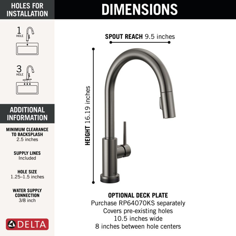 Stainless Steel Modern Pull-Down Kitchen Faucet with Spray