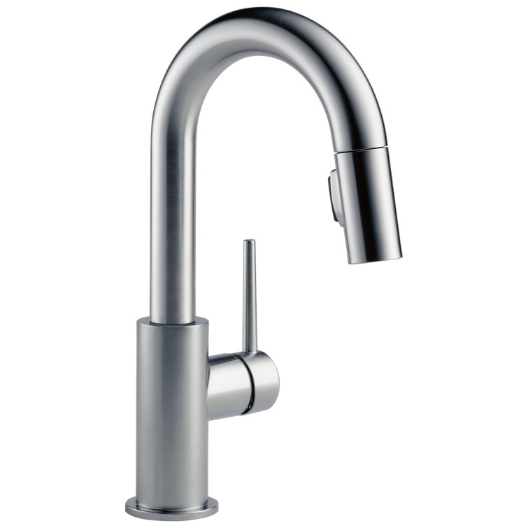 Stainless Steel Single Handle Pull-Down Bar Faucet