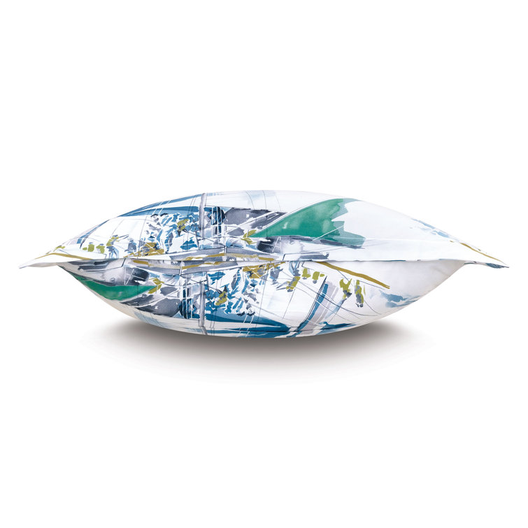 Miramar Nautical Blue and White Cotton Euro Sham