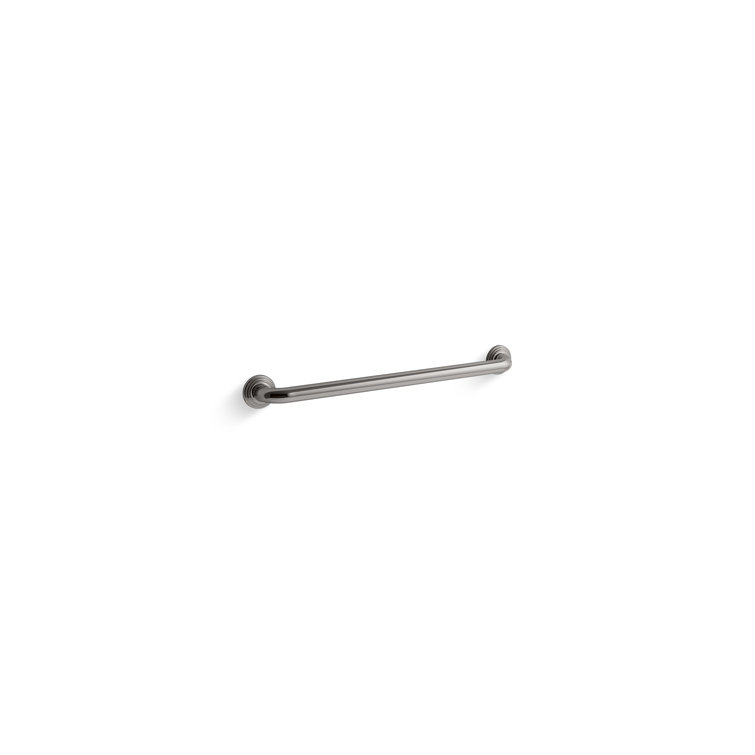 Vibrant Brushed Moderne Brass 24" Traditional Grab Bar