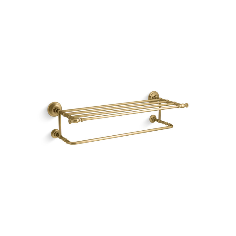Artisan Brass Towel Hotelier with Vintage Design - 24"