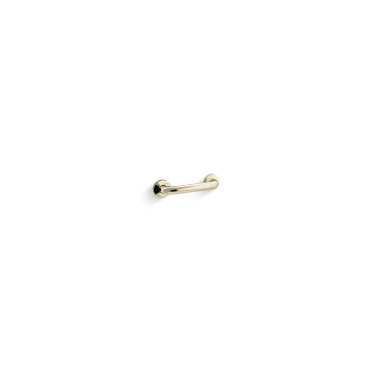 Polished Stainless Steel 12" Contemporary Bathroom Grab Bar