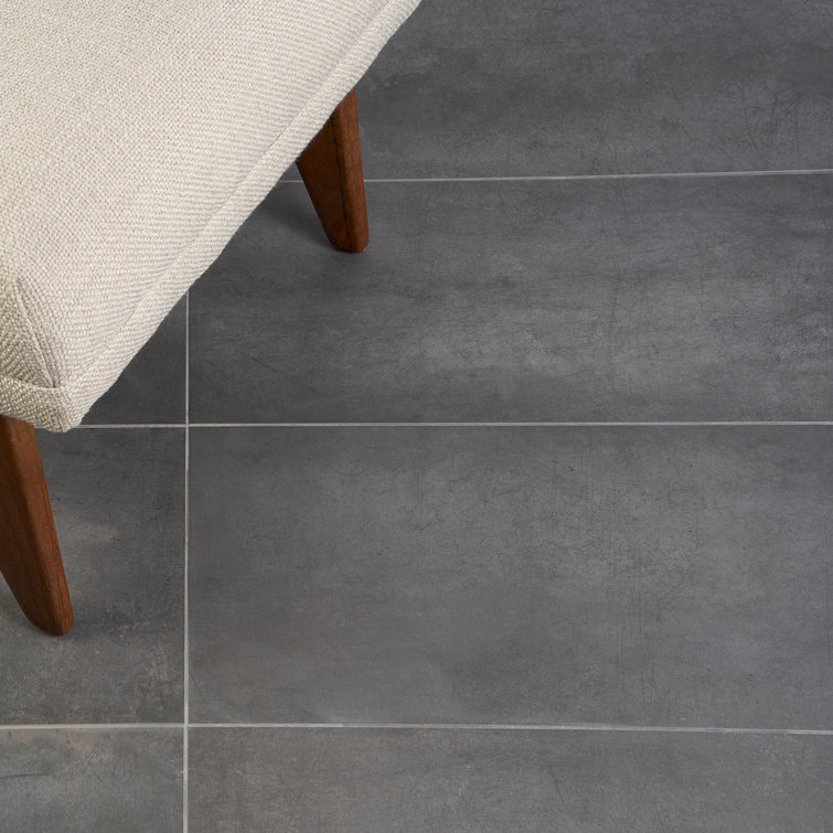 Forge Black Matte 12x24 Porcelain Floor and Wall Tile