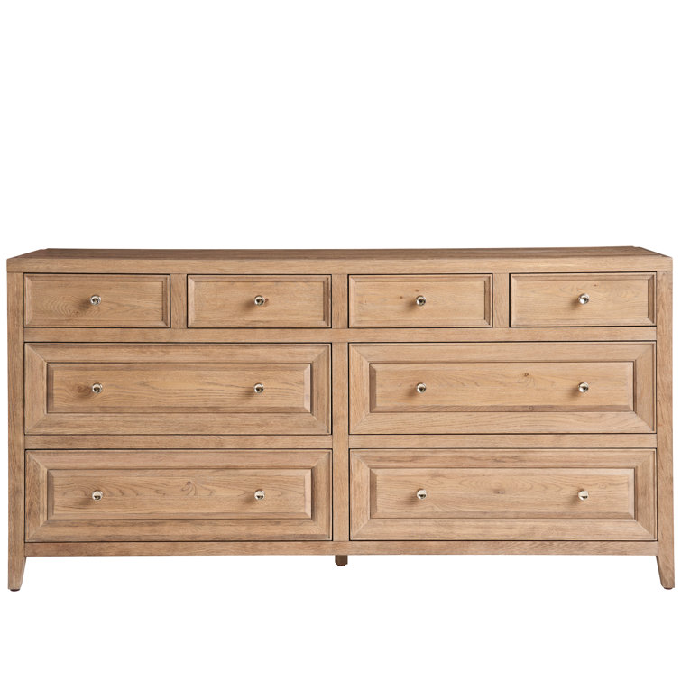 Gray Double Dresser with Soft Close Drawers and Felt Lined Trays