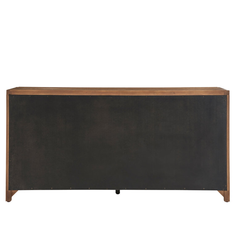 Gray Double Dresser with Soft Close Drawers and Felt Lined Trays