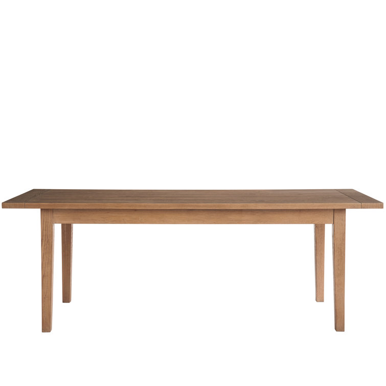 Natural Oak Mid-Century Modern Rectangular Dining Table