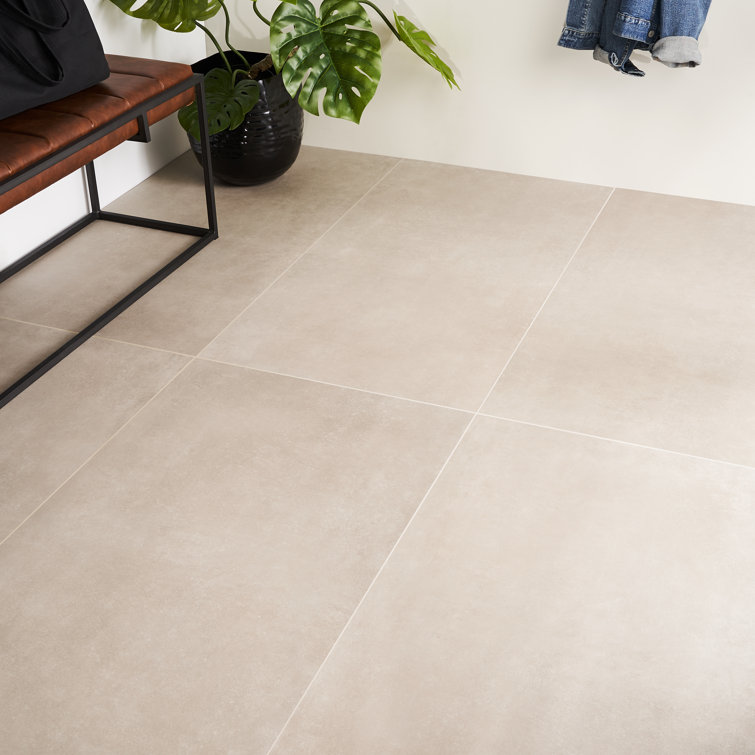 Score Matte Greige Large Format Porcelain Tile 24" x 48"