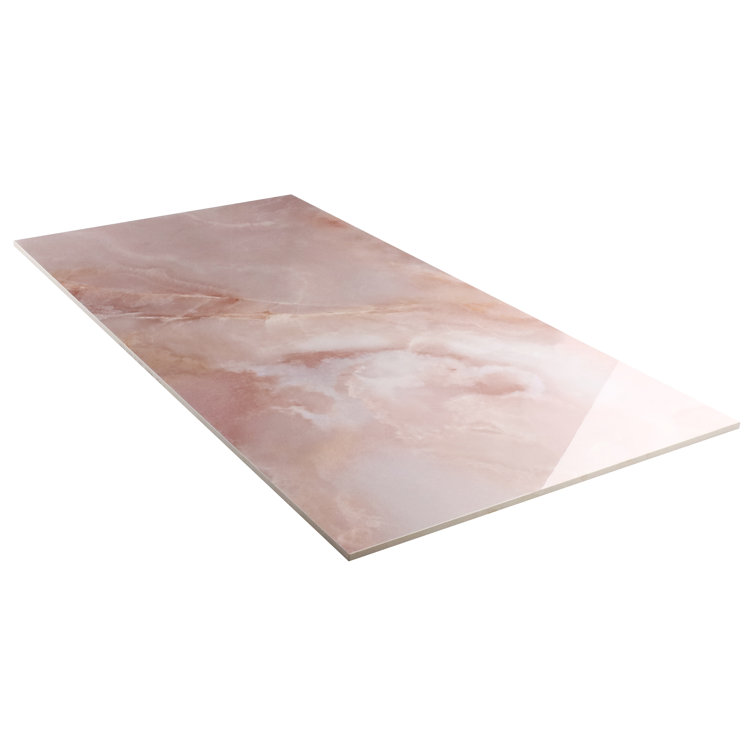 Calla 24" x 47" Coral Porcelain Marble Look Wall & Floor Tile