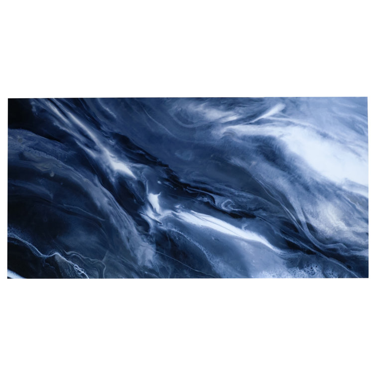 Augusta Blue Polished Porcelain Large Format Rectangular Tile