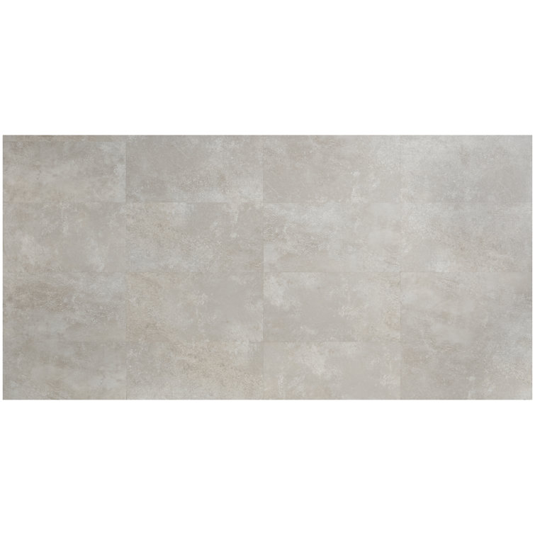 Transitional Beige 12"x24" Matte Luxury Vinyl Tile for Any Room