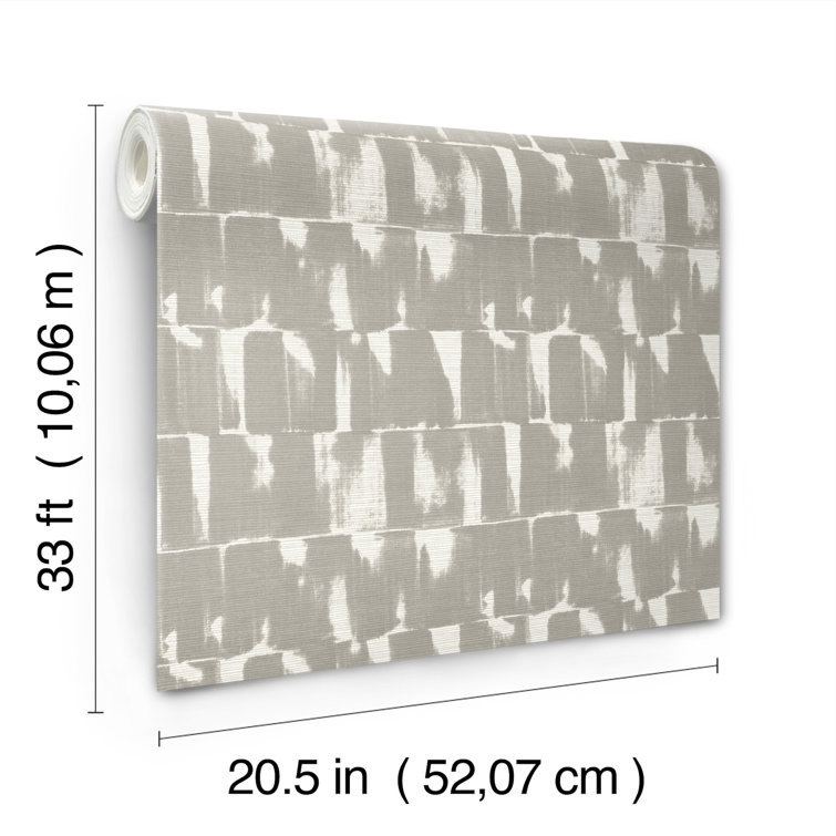 Bancroft Grey Abstract Non-Woven Washable Wallpaper