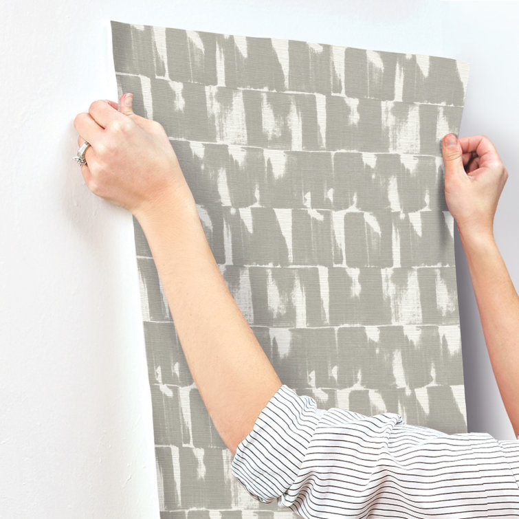 Bancroft Grey Abstract Non-Woven Washable Wallpaper