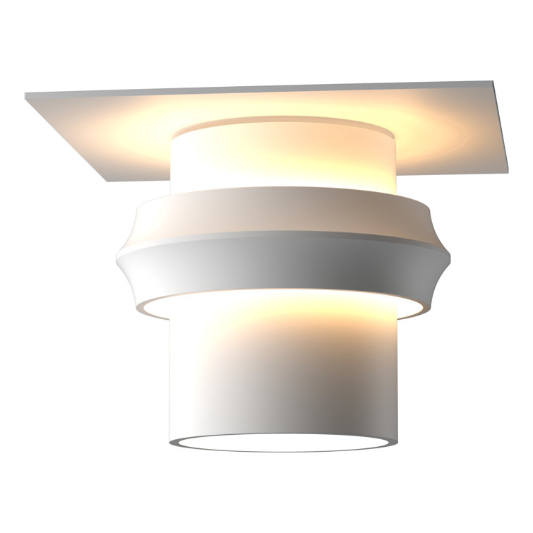 Coastal Black Aluminum 4.9'' H Outdoor Semi Flush Mount