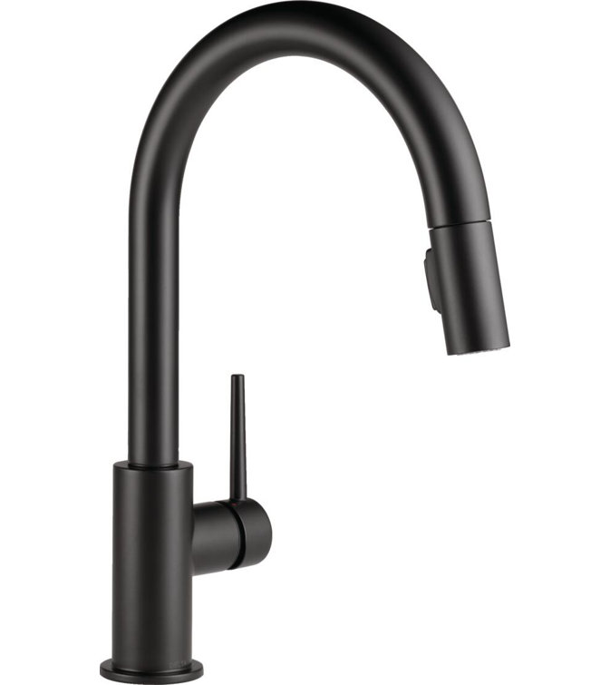 Modern Chrome Pull-Down Kitchen Faucet with 140° Swivel and MagnaTite Docking