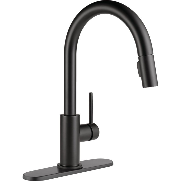 Modern Chrome Pull-Down Kitchen Faucet with 140° Swivel and MagnaTite Docking