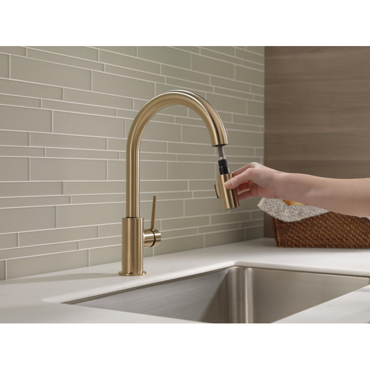 Bronze Modern Pull-Down Kitchen Faucet with Spray