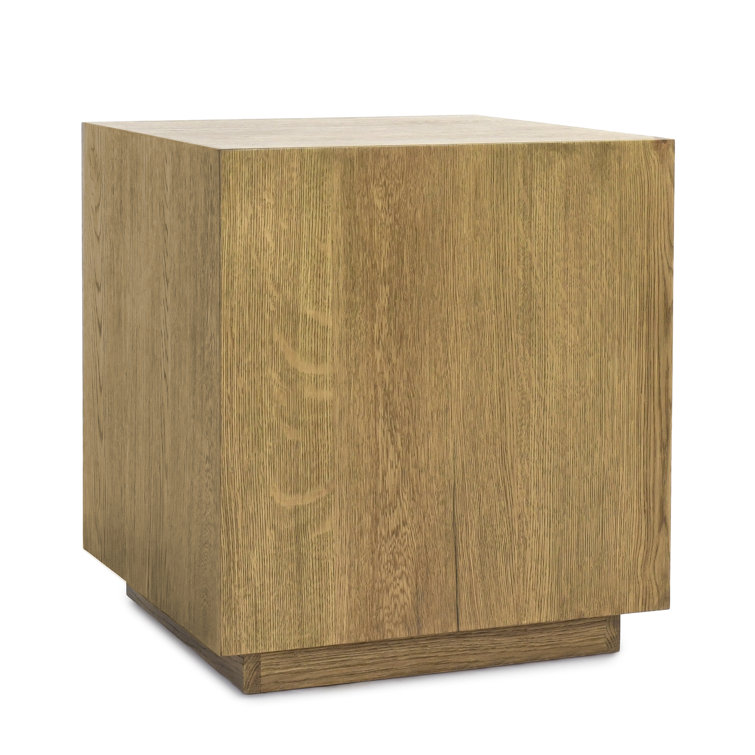 Layne Light Brown Oak Wood 20" Square End Table