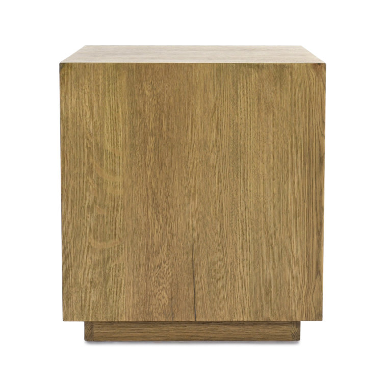 Layne Light Brown Oak Wood 20" Square End Table