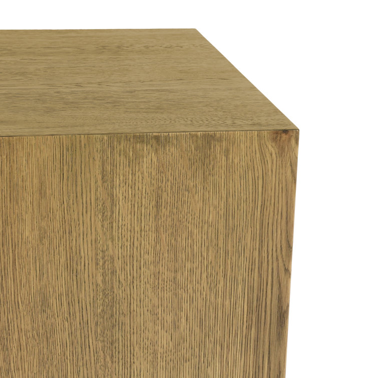 Layne Light Brown Oak Wood 20" Square End Table