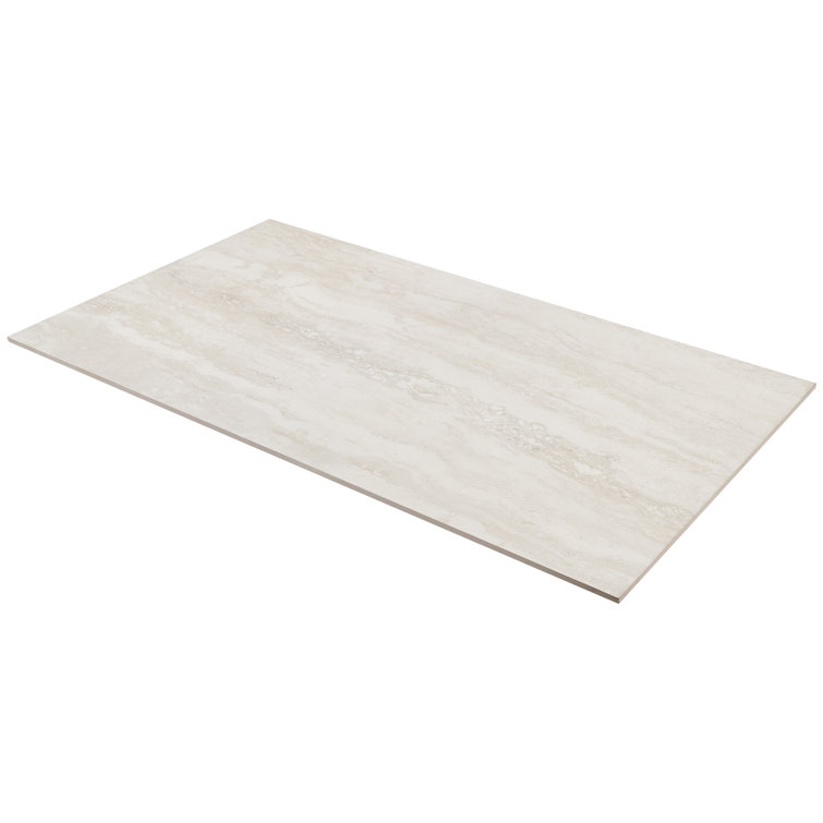 Essential Travertine Beige 24" x 48" Porcelain Matte Tile
