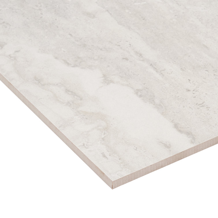 Large White Matte Porcelain Rectangular Wall and Floor Tile